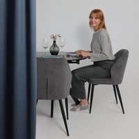 Стул Мамадома Michael (b28 Antracite Lux/черный)