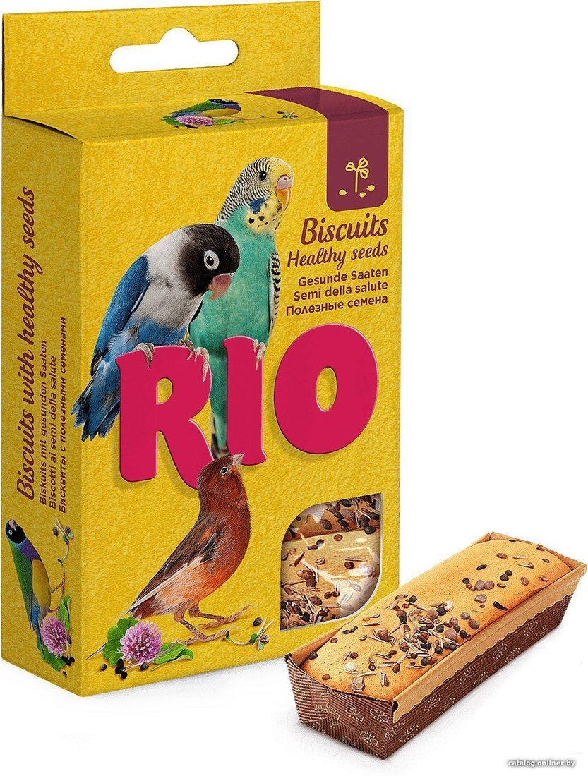 Лакомство для птиц Rio Бисквиты с полезными семенами 5х7 г
