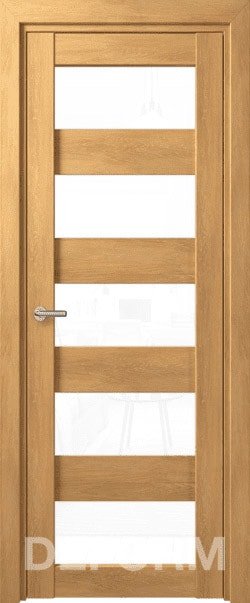 

Межкомнатная дверь Юркас Deform D12 ДО 60x200 (дуб шале корица/lacobel белый лак)