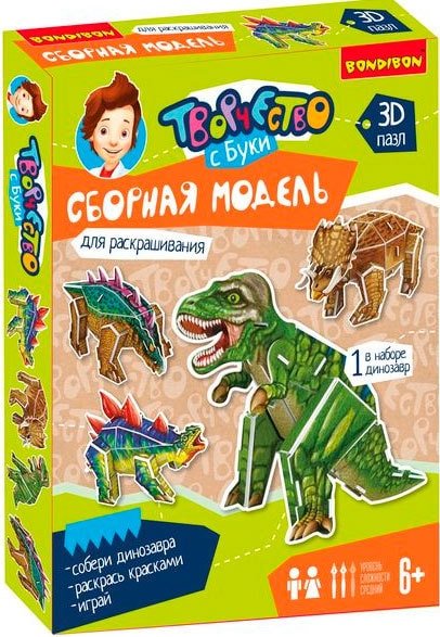 

3Д-пазл Bondibon Трицератопс ВВ2628-1