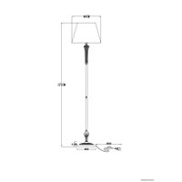 Торшер Arte Lamp Gracie A7301PN-1PB