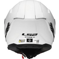 Мотошлем LS2 FF818 Storm III Solid (2XS, белый глянец)