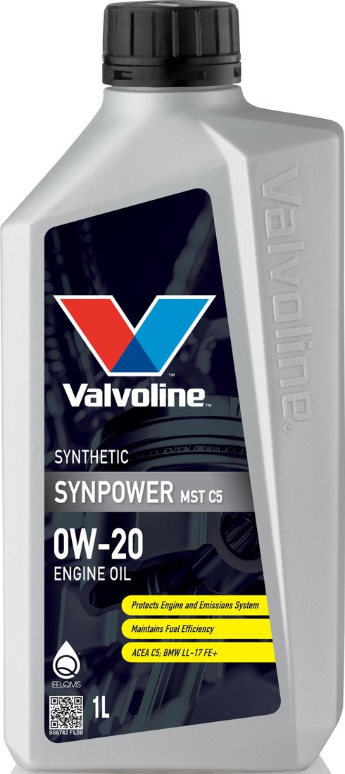 

Моторное масло Valvoline SynPower MST C5 0W-20 886742 1л