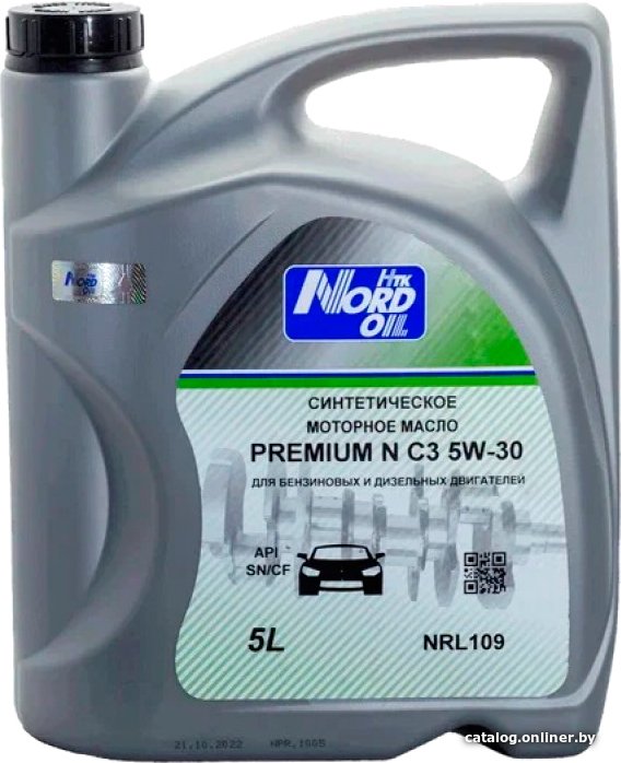 Моторное масло Nord Oil Premium N C3 5W-30 SN/CF 5л