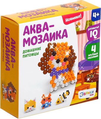 Развивающая игрушка Эврики Аквамозаика. Домашние питомцы 2933735