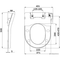Электронная крышка-биде AM.PM Clean Care CCC7853WH