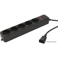 Сетевой фильтр Gembird 5 розеток, черный, 1.2 м (SPX3-B-4PPB)