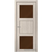 Межкомнатная дверь MDF-Techno Dominika 805 80x200 (лиственница кремовая, лакобель коричневый)