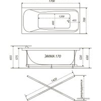 Ванна Triton Эмма 170x70