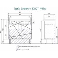  Vigo Тумба под умывальник Geometry 800-0-2 9696 (бетон)