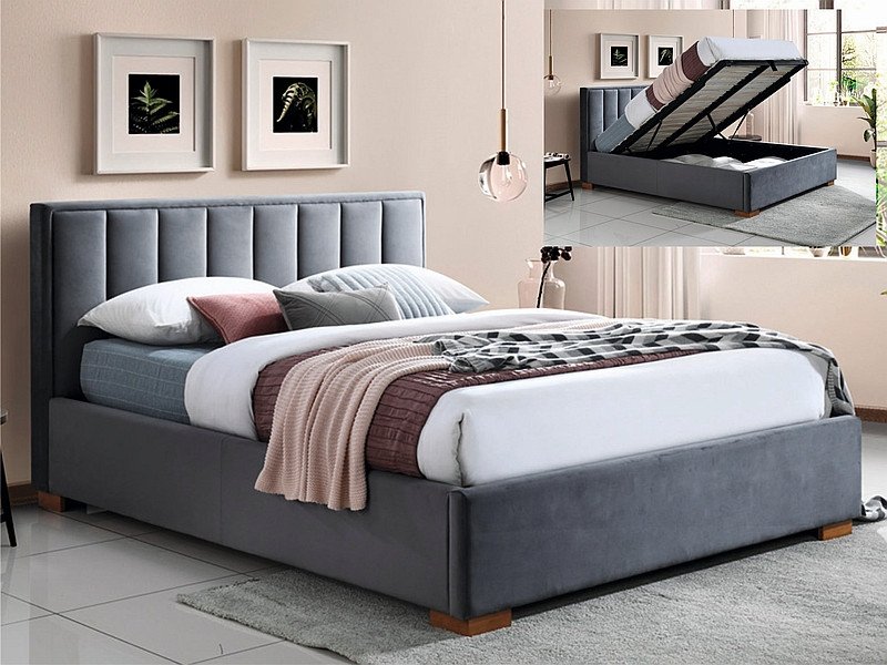 

Кровать Signal Marani Velvet Bluvel 14 160х200 (серый/дуб)