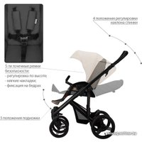 Универсальная коляска BEBETTO Magnum (3 в 1, 148, черная рама)