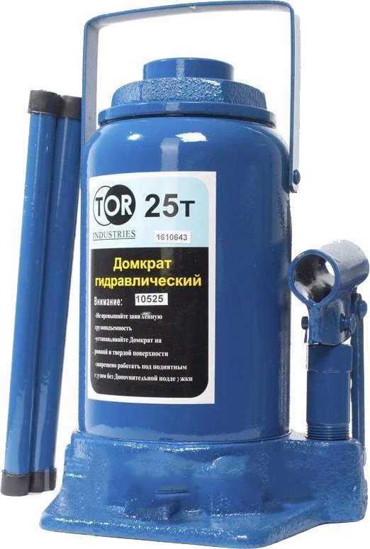 

Бутылочный домкрат TOR ДГ-25 г/п 25т