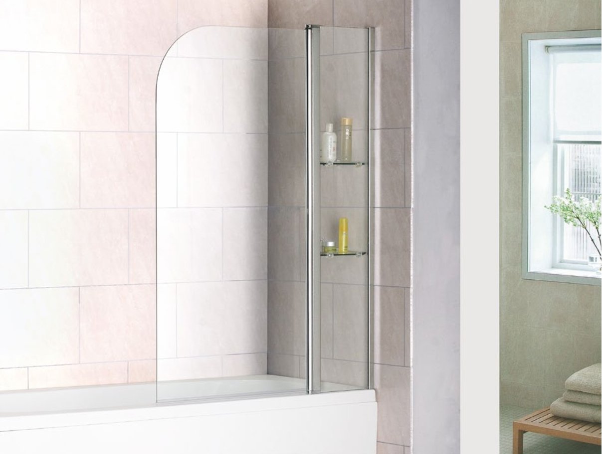 

Стеклянная шторка для ванны Good Door Screen HS-100-C-CH