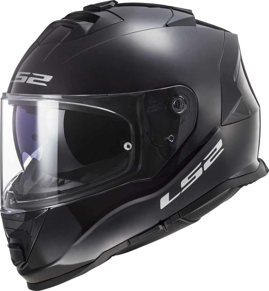 

Мотошлем LS2 FF800 Storm II Solid (XS, глянцевый черный)