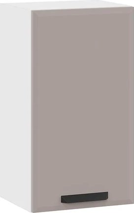 

Шкаф навесной Трия Тиана 1ВВ4 с одной дверью (белый/мокко супермат)