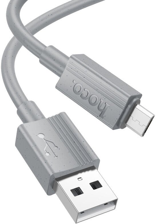 Кабель Hoco X107 USB Type-A - microUSB (1 м, серый)