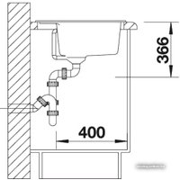 Кухонная мойка Blanco Dalago 6-F 525875 (темная скала)