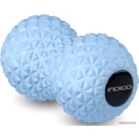 Массажный мяч Indigo IN277 17x8.5 см (голубой)