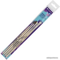 Набор кистей Schoolformat Круглая пони №2, 3 Плоская коза №4, 6 НКПКО-4