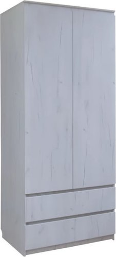 Шкаф распашной Поставымебель Для одежды 2-х дверный 90x58x210 КМС-Е-05 (дуб крафт белый)