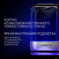 Электрический чайник Polaris PWK 1720CGLD Wi-Fi IQ Home (белый)