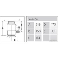 Измельчитель пищевых отходов InSinkErator Model 56-2