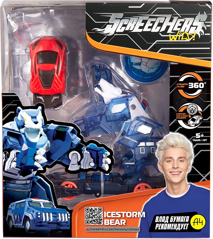

Трансформер Screechers Wild Айс Беар L2 39865