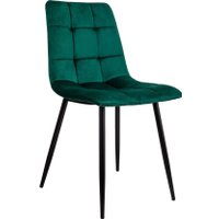 Стул AksHome Dallas 68747 (велюр, зеленый/черный)