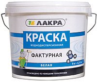 

Краска Лакра Фактурная 9 кг (белый)