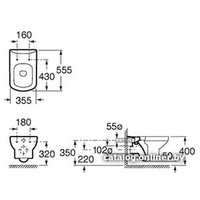 Унитаз подвесной Roca Dama Senso [346517000 + ZRU9000041]