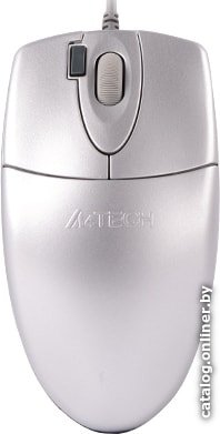 Мышь A4Tech OP-620D (серебристый)