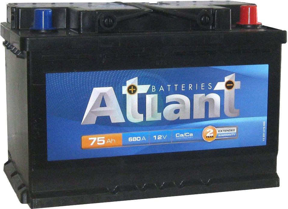 

Автомобильный аккумулятор Atlant Blue R+ (75 А·ч)