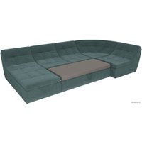 П-образный диван Лига диванов Холидей 101847 (бирюзовый)