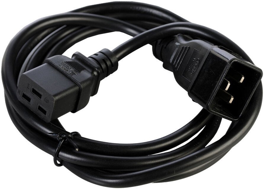 Кабель Kiper IEC60320-C19 - IEC60320-C20 (1.8 м, черный)