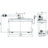 Канализационная установка SFA Saniaccess Pump