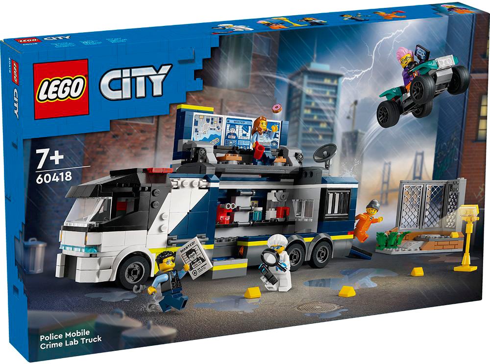 

Конструктор LEGO City 60418 Полицейский мобильный грузовик для криминальной лаборатории