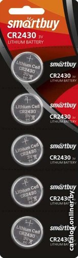 Батарейка SmartBuy CR2430 5 шт SBBL-2430-5B