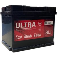Автомобильный аккумулятор Ultra PRO R+ 640A (65 А·ч)