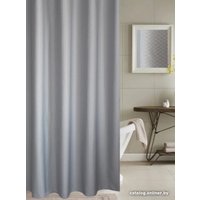Шторка-занавеска для ванны Home One Waffle 200x200 417261 (светло-серый)