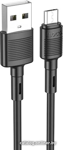 Кабель Hoco X83 USB Type-A - microUSB (1 м, черный)
