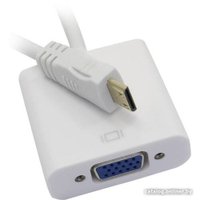 Адаптер USBTOP miniHDMI – VGA (белый)