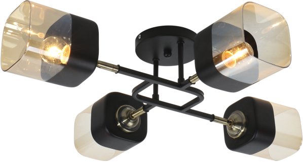 

Припотолочная люстра In Home Aura Teso-4E27ST-BL 4690612063553