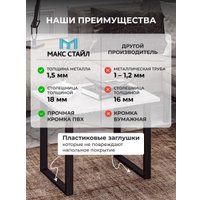 Журнальный столик Макс Стайл СтЖ-600 (бетон темный)