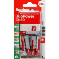 Дюбель универсальный Fischer Duopower 10 x 50 K NV 534995 (8 шт)