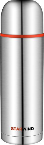 Термос StarWind 20-1000 1л (серебристый/красный)