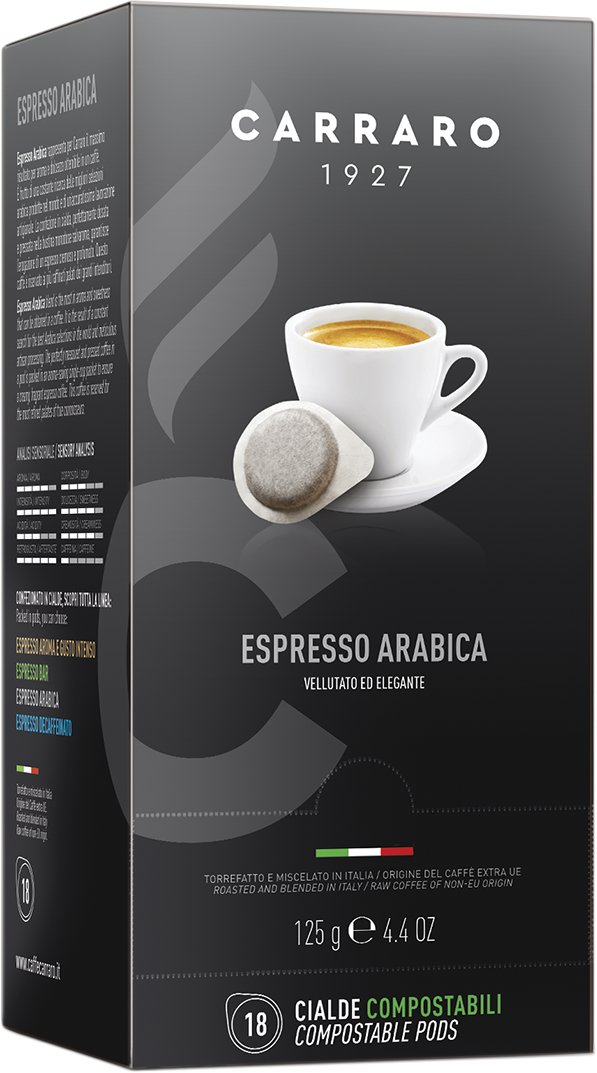 

Кофе в чалдах Carraro Espresso Arabica 18 шт