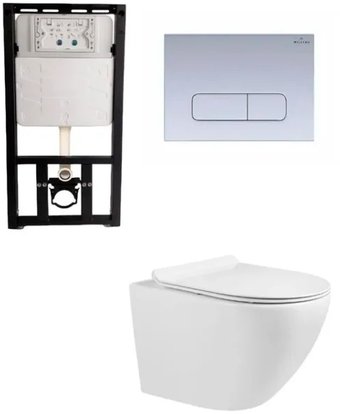 Унитаз подвесной Milleau Alby 203 MR0425-A5.203 GW/2.02