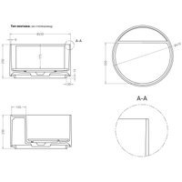 Умывальник Salini Armonia Round Top 02 130412TG (S-Sense, глянцевый)