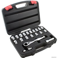 Набор трещотка с головками Yato YT-3865 (21 предмет)